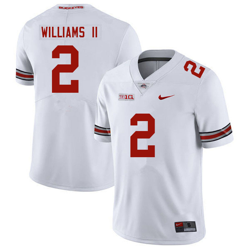 Ohio State Buckeyes #2 Kourt Williams II College Football Jerseys Sale-White